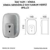 İGK YAPI - XinDa Fotoselli Pilli Sıvı Sabun Dispanseri (ZYQ120) - 3