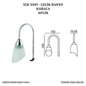 İGK YAPI - ÇELİK BANYO KARACA APLİK (KR10-001) - 4