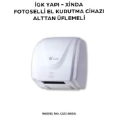 İGK YAPI - XinDa Fotoselli Alttan Üflemeli El Kurutma Makinesi (GSX-1800A) - 2