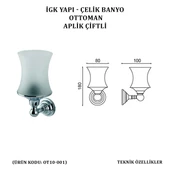 İGK YAPI - ÇELİK BANYO OTTOMAN ÇİFT APLİK (OT10-001) - 4