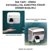 İGK YAPI - XinDa Fotoselli Döner Başlıklı El Kurutma Makinesi (GSQ250B) thumbnail 5