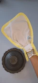 EKER KONFOR SARI BİYELİ KESE SETİ-2 ADET-CIRTLI KESE-CIRT CIRT YAPI-Banyo ve Duş Kesesi-Doğal Özel Dokuma - 6
