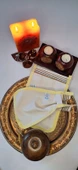 EKER KONFOR SARI BİYELİ KESE SETİ-2 ADET-CIRTLI KESE-CIRT CIRT YAPI-Banyo ve Duş Kesesi-Doğal Özel Dokuma - 2