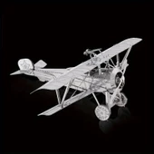 DIY 3D Metal Puzzle Bulmaca Newpiort 17 Fighter Uçak 46 Parça 14+ yaş üstü Hediyelik - 1