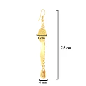 BZ Altın Kaplama Fatma Ana Eli Sallantılı Kadın Küpe UNK-758 - 3