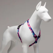 Lindo Dogs Pink Dream H Tipi Köpek Göğüs Tasması Mavi/Pembe Beden Small - 2