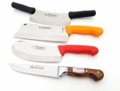 Sürmene Atasan Zırh Satır Kasap Mutfak Bıçağı Pide Bıçağı 4lü Set - 4