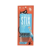 Schesir Cat Stick Somonlu Sıvı Kedi Ödül Maması 6 Adet 15 Gr - 1