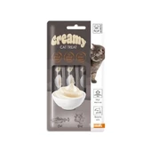 M-Pets Creamy Morina Balıklı ve Sığır Etli Sıvı Kedi Ödülü 15 Gr 4 Adet - 1