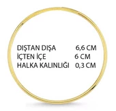 HALKA ALYANS METAL 6 CM ALTIN 25 ADET thumbnail 2