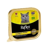 Reflex Plus Sos İçinde Parça Organik Tavuk Etli Yetişkin Konserve Kedi Maması 85 Gr - 1