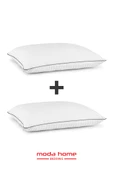 Moda Home Bedding 2 Adet Nano Jel Kaz Tüyü etkili mikrojel dolgulu ortopedik Yastık - 1