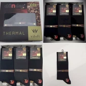 12 Adet Dündar Erkek Kışlık Termal Çorap Plus Dikişsiz  Siyah 40 - 44 NUMARA thumbnail 4