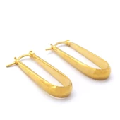 BZ Altın Kaplama Uzun Kadın Küpe UNK-745 - 4