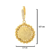 BZ Altın Kaplama Reşatlı Dorikalı Kadın Küpe UNK-751 - 3