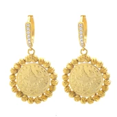 BZ Altın Kaplama Reşatlı Dorikalı Kadın Küpe UNK-751 - 1