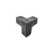 Antika Tarz Dekoratif Pirinç Köşe Gönye - 68x68 mm, Oksit - 1