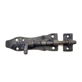 Antika Tarz Dekoratif Pirinç Dövme Kapı Sürgüsü - 7cm, Oksit - 1