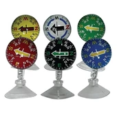 Hko Pusula Yapısma Vantuzlu Renkli Orta Boy 38 Mm 6 Lı Set - 1