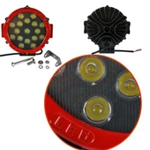 Hko Off Road Çalısma Lambası Yuv.17 Led 10-30V 17X17X4Cm Kırmızı Çerçeve - 5