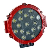 Hko Off Road Çalısma Lambası Yuv.17 Led 10-30V 17X17X4Cm Kırmızı Çerçeve - 3