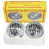 Hko Süpertone Korna 12V Krom Küçük Kafa(13Cm) İnce-Kalın - 1