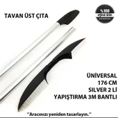Hko Tavan Üst Çıta Üniversal 176 Cm Sılver 2 Li Yapıstırma 3M Bantlı - 3