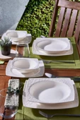 Güral Porselen Vivente 24 Parça 6 Kişilik Bone Yemek Takımı - 1