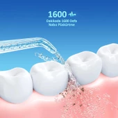 Valkyrie Şarj Edilebilir Diş Protez Bakım Ağız Duşu 4 Başlıklı Taşınabilir 1. Kalite Siyah - 9