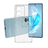 Vivo V29 5G Kılıf Lüx Şeffaf Kamera Korumalı Silikon Kılıf - 1