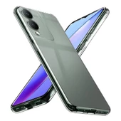 Nevarium Vivo Y17S Uyumlu Kılıf Lüx Şeffaf Kamera Korumalı Silikon Kılıf thumbnail 2