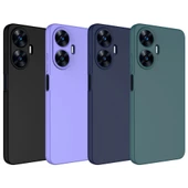 Nevarium Realme C55 Uyumlu Kılıf Lansman İçi Kadife Kamera Korumalı Mara Silikon Kılıf thumbnail 2