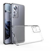 Nevarium Xiaomi Mi 12T Pro Uyumlu Kılıf Lüx Şeffaf Kamera Korumalı Silikon Kılıf thumbnail 1