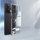 Nevarium Xiaomi Redmi Note 13 4G Uyumlu Kılıf Lüx Şeffaf Kamera Korumalı Silikon Kılıf thumbnail 2