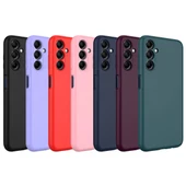 Nevarium Samsung Galaxy M14 Uyumlu Kılıf Lansman İçi Kadife Kamera Korumalı Mara Silikon Kılıf thumbnail 2