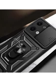 Nevarium Xiaomi Poco X6 Uyumlu Kılıf Pars Lens Sürgülü Yüzüklü Standlı Korumalı Kılıf thumbnail 2