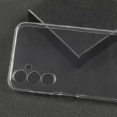 Nevarium Samsung Galaxy M14 Uyumlu Kılıf Lüx Şeffaf Kamera Korumalı Silikon Kılıf thumbnail 2