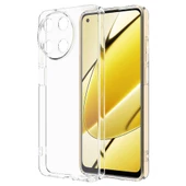 Nevarium Realme 11 4G Uyumlu Kılıf Lüx Şeffaf Kamera Korumalı Silikon Kılıf thumbnail 1