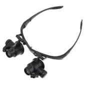 Gözlük Modeli 10x 15x 20x 25x Lens,2led Işıklı,büyüteç - 4