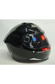 Kask Revenge 2 Solıd A11 Gloss Black Şeffaf Vizörlü 14b - 4