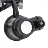 Gözlük Modeli 10x 15x 20x 25x Lens,2led Işıklı,büyüteç - 3