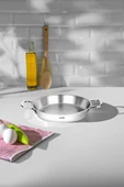 Nehir silver çelik 20 cm italyan omlet sahan kapaksız - 1