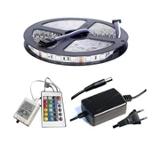 Winboss 5mt Rgb Şerit Led Slikonlu Adaptör Uzaktan Kumanda Tak Çalıştır - 1