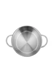 Nehir silver mat trend çelik tencere seti 8 parça tencere sahan seti takımı - 5