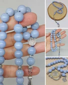 Angelit Taşı 33lük Tesbih 10mm (36020) thumbnail 1