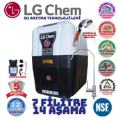 LG Chem PLATİNUM BEYAZ SİYAH POMPALI 12 LİTRE 7 FİLTRE 14 AŞAMA SU ARITMA CİHAZI thumbnail 1