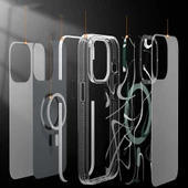 Youngkit Apple iPhone 14 Pro Kılıf Magsafe Şarj Özellikli Youngkit Water-Ink Serisi Kapak thumbnail 4