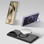 Youngkit Galaxy S24 Ultra Kılıf Magsafe Şarj Özellikli Sararma Önleyici Youngkit Crystal Grid Kapak thumbnail 8