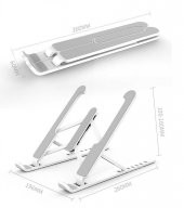 Ceponya Universal Katlanabilir Hafif Kaymaz Laptop Stantı 6 Ayar - 3