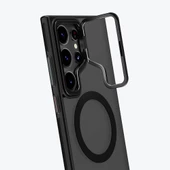 Youngkit Galaxy S24 Ultra Kılıf Magsafe Şarj Özellikli Sararma Önleyici Youngkit Crystal Grid Kapak thumbnail 10